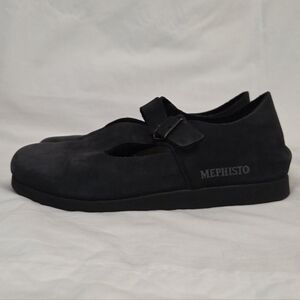 Mephisto T Strap Suede Mary Jane Comfort Shoes 39